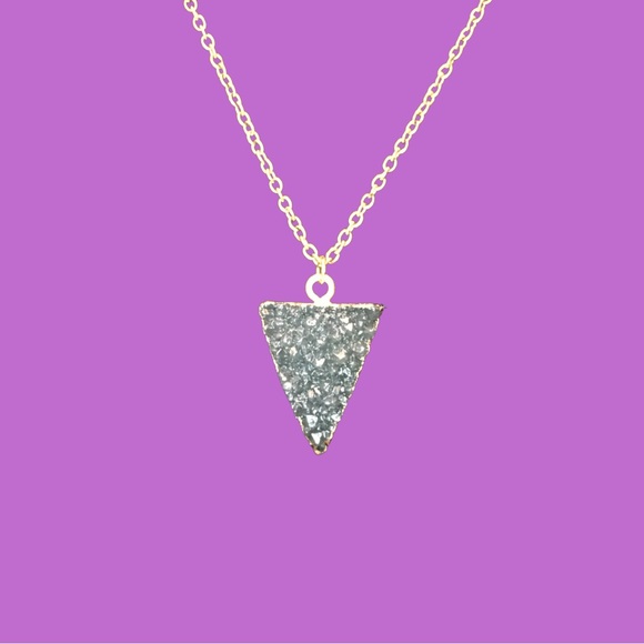 Arrow Head (Triangle) Long Necklace - Picture 3 of 10